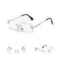 Custom Women Men New Wood Grain Color Buffalo Horn Shape Fashion Small Square Sun Shades Glasses Trendy Rimless Sunglasses 2021.