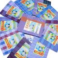 LUNGI FOR MEN - 4 PCS BUNDLE PACKAGE - MULTI COLOR CHECK DESIGN LUNGI - COTTON & POLYESTER YARN MIXED FABRIC LUNGI - STITCHED LUNGI (5 HAND) - লুঙ্গি. 