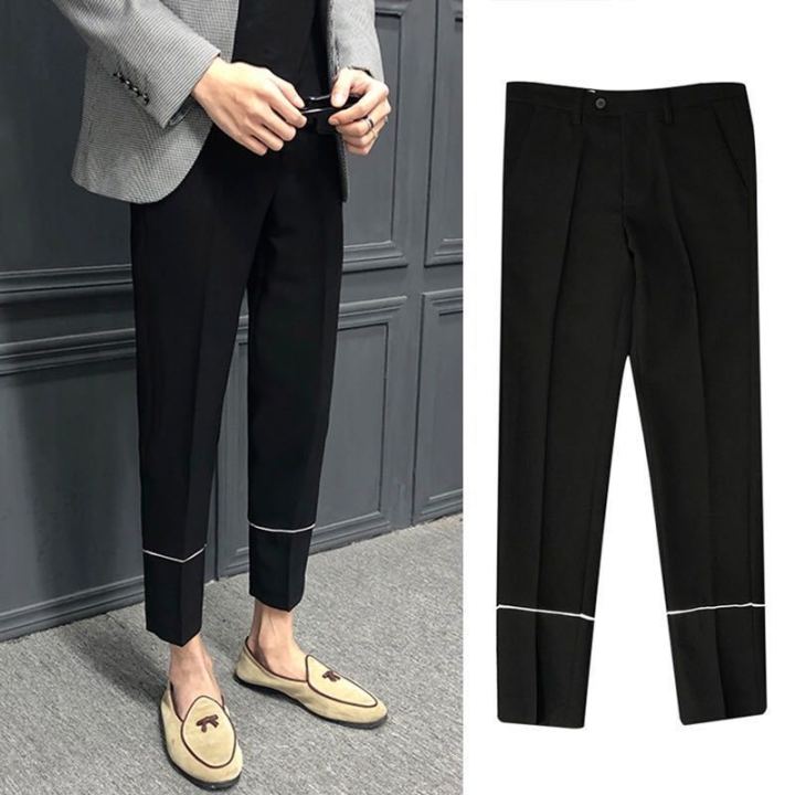 Spring%20And%20Summer%20New%20Casual%20Pants%20Men%20'S%20Slim-Fitting%20Ankle%20Length%20Trousers%20Korean%20Fashion%20Non-Ironing%20Fashion%20Ankle-Tied%20Trousers%20Youth9Sub-%20-%20Image%203