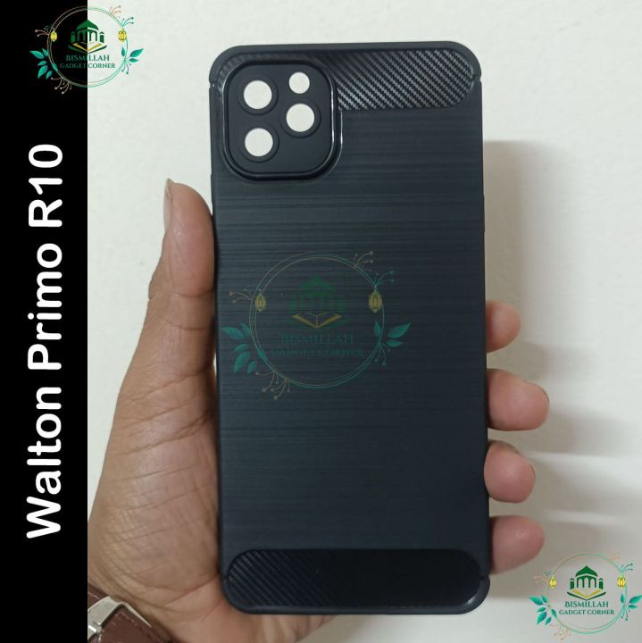 Carbon Phone case for Walton Primo R10 / R10 Carbon Mobile Back Case Soft Carbon Phone Cover