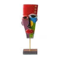 Modern Abstract Human Face Statue, Tabletop Decorative Art Furnishing Ornament Craft Interior Sculpture for Decorations Office Home , StyleE. 