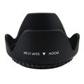 55mm Lens Hood Screw Mount Petal Crown Flower Shape for Canon Nikon Sony. 