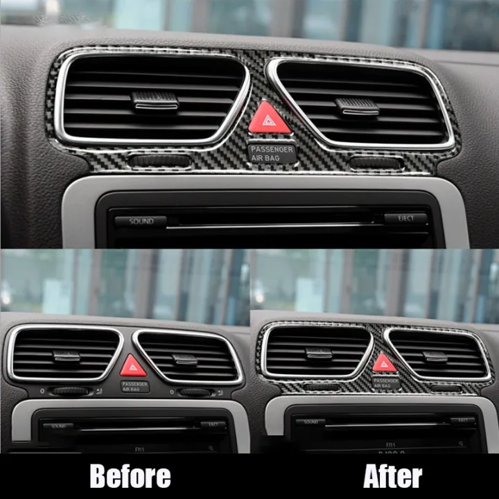 Carbon%20Fiber%20Interior%20Modification%20Central%20Control%20Car%20Air%20Outlet%20Vents%20Sticker%20Decorative%20Frame%20for%20Scirocco%20-%20Image%203