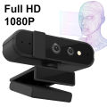 HD 1080P 30FPS USB Computer Web Camera for Windows Hello Facial Recognition Webcam Compatible with Win10/11 Autofocus Web Camera. 