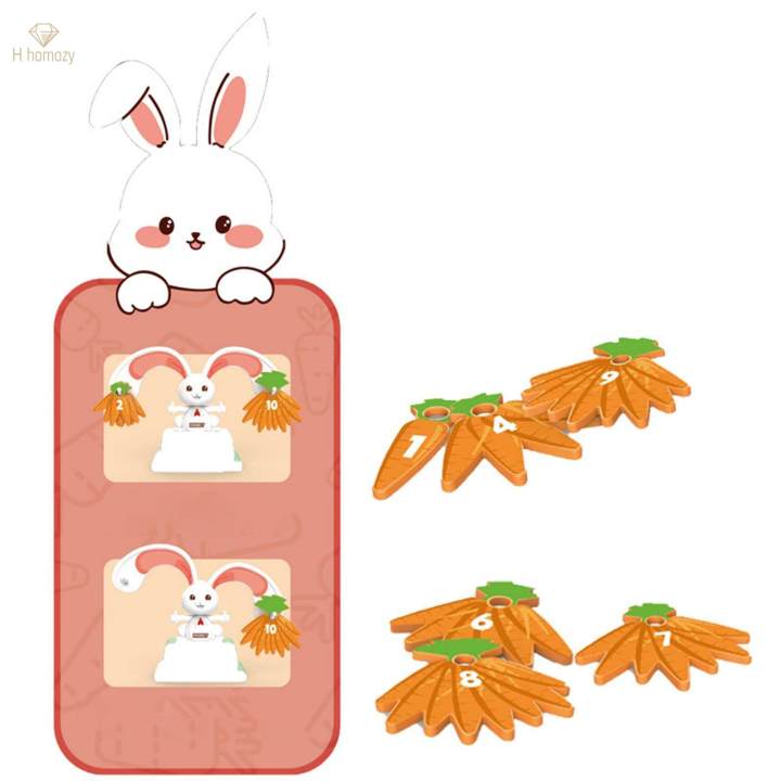 Rabbit Balance Counting Early Educational Toy Scale Math Toy Number Recognition for