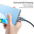 Baseus 6A USB Type C Cable For Realme Huawei P40 Pro 66W Fast Charging Wire USB-C Charger Data Cord For Samsung Oneplus Poco F3.