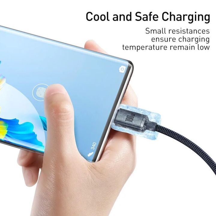 Baseus%206A%20USB%20Type%20C%20Cable%20For%20Realme%20Huawei%20P40%20Pro%2066W%20Fast%20Charging%20Wire%20USB-C%20Charger%20Data%20Cord%20For%20Samsung%20Oneplus%20Poco%20F3%20-%20Image%205