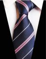 New Classic Silk Men Tie Plaid Striped Neck Ties 8cm Navy Blue Ties for Men Formal Wear Business Suit Wedding Party Gravatas. 