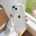 Clear Art Wavy Phone Case For iPhone 15 14 Pro Max X XR 7 8 Plus 13 Pro Max 11 Pro 12 Mini XS Max Silicon Soft Back Cover Capa. 