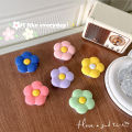 pop socket for Mobile phone airbag bracket ins style Japanese style fresh three-dimensional frosted dopamine color flower adhesive retractable.