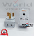 3 pin round plug,15 amp(1pcs) Multi Plug 15A 3-Pin Universal Socket Conversion Heavy Duty ..