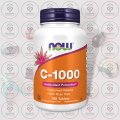 NOW C-1000 Sustained Release with Rose Hips – 1000 mg – 100 Tablets – with Citrus Bioflavonoids – for Immune Support & Antioxidant Protection. 