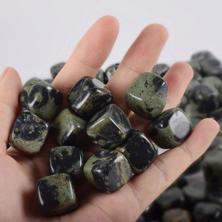 【Daily Necessities For Anyone Store】100 g kambaba Tumbled Stone Natural Rock Cube Bead For Chakra Healing Home Decoration Accessories