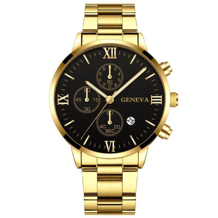 GENEVA%20Fashion%20Mens%20Watches%20Luxury%20Gold%20Stainless%20Steel%20Quartz%20Wrist%20Watch%20Men%20Business%20Casual%20Calendar%20Clock%20Panlalaking%20Relo%20-%20Image%202
