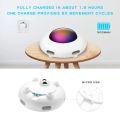 Smart UFO Interactive Cat Toy for Indoor Rotating Feather Electronic Cat Toy Smart Auto Shut-Off Random Moving USB Charging.