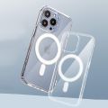 For iPhone 11 Pro Max Anti-Yellow shockproof Soft TPU Hard Back Case Magsafe magnetic charging clear case Back Cover.