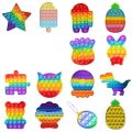Push Bubble Fidget Toys Fidget Toys Ice Cream Elephant Duck Turtle RainPush Fidget Toys Bubble Sensory Fidget Toy. 
