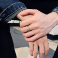 Original trendy brand rings, European and American fashion, digital latitude and longitude, horizon circles, couple rings, student men's and women's tail rings.