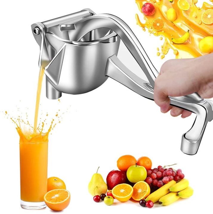 Stainless Steel Manual Hand Press Juicer Squeezer Household Fruit Juicer Extractor