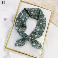 Print Square Scarf Cotton Linen Headscarf Small Scarf Floral Handkerchief Bohemia Bandana Hair Bands Head Neck Scarf Hats Decor.