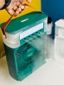 Air Cooler Fan 3 in 1 Mini Portable Fan Humidifier with 7 Colors LED Light Air Cooler 600ml Water Tank Air Conditioner Cooler Water Cooling by Gold Palace By This is NOT a rechargeable fan By Pucxo. 