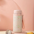 New Customized 316 stainless steel 3d printed mini sling portable handle thermos cup water bottle. 