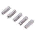 Threaded Rod Connector, 304 Stainless Steel Hex Coupling Nut 10 Pcs M6x1 for Machine Screws. 