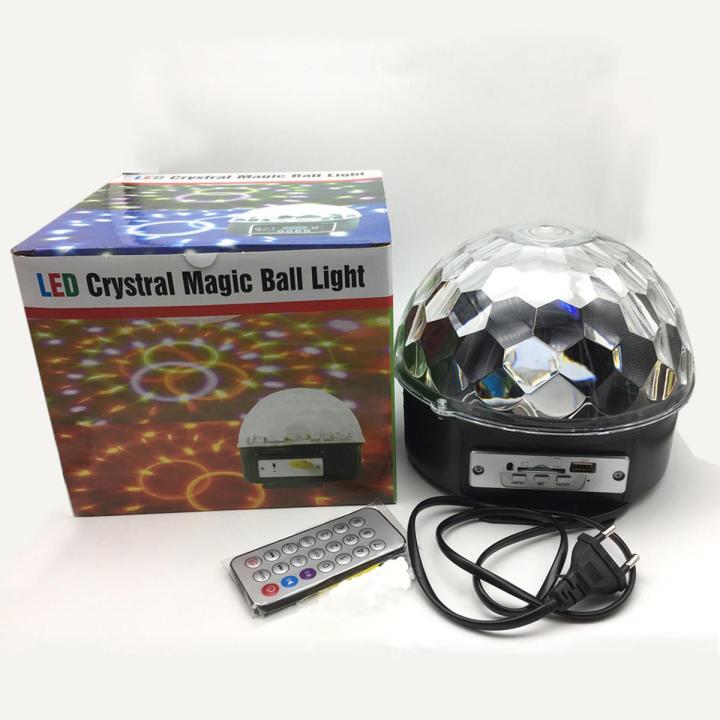 Yfashion LED Remote control U Disk Crystal Magic Ball Stage Light