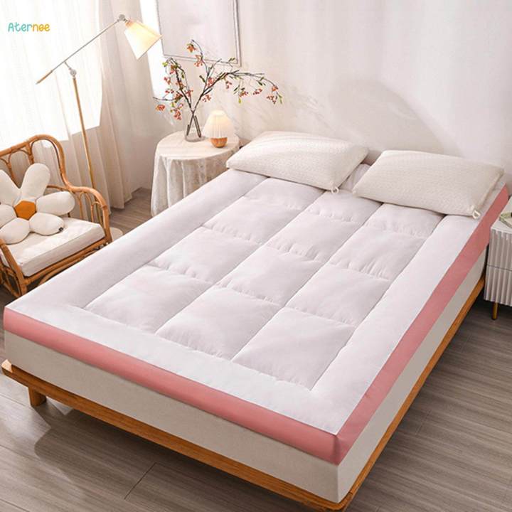 Futon Mattress with 4 Corner Straps Floor Lounger Portable Floor Mattress 120cmx200cm
