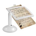 Desktop desktop magnifying glass, large screen with LED light, 360 degree rotation, 3 times magnification, reading, elderly reading books and newspapers. 