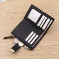 Fashion Trend Clutch Female Purse Money Clip Wallet Small Zipper Brand Leather Luxury Purse Women Ladies Card Bag for Women. 