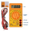 Dt830D Dt-830D 830D Mini Digital Multimeters Voltmeter Voltage Ammeter Ampere Ohm Meter Test Probe Dc Ac Lcd Display Ac 750V Dc 1000V Buzzer Overload Protection Square Wave Output Digital Multimeter. 