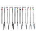 13 PCS Professional Screwdriver Set Micro-Precision Screwdriver Kit 0.6-2.0mm 13 Extra Replace Blades for Watch Repair. 