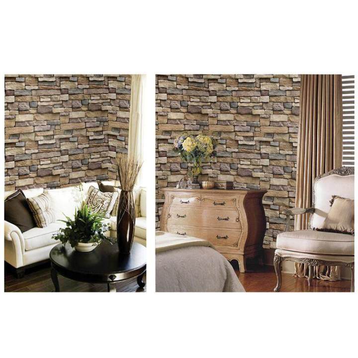 Graceful%203D%20Wall%20Paper%20Brick%20Stone%20Effect%20Self-adhesive%20Wall%20Sticker%20Wallpaper%20Room%20Decor%20-%20Image%204