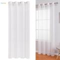 White Voile Window Comfortable Modern Minimalist Curtain for Balcony. 