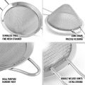 Vegetable Sifter Filter Scraper Tool Spoon Bar Mesh Steel Stainless.