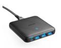 Anker 543 Atom III Slim 65W PowerPort Four Ports Charger (A2045) - Black. 