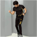 Black Cotton Combo T-Shirt & Trouser Pant For Man- trouser full pant and Tshirt. 