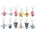 Origina Box 24Pcs Hello Kitty Anime Action Figure Kuromi Melody Model Keychain Toys For Children's Gifts Pendant. 