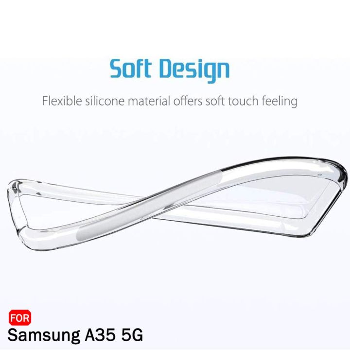 Samsung%20Galaxy%20A35%20Silicone%20Clear%20Case%20Soft%20Flexible%20TPU%20Rubber%20Bumper%20Shockproof%20Corners%20Transparent%20Clear%20Back%20Cover%20-%20Image%208