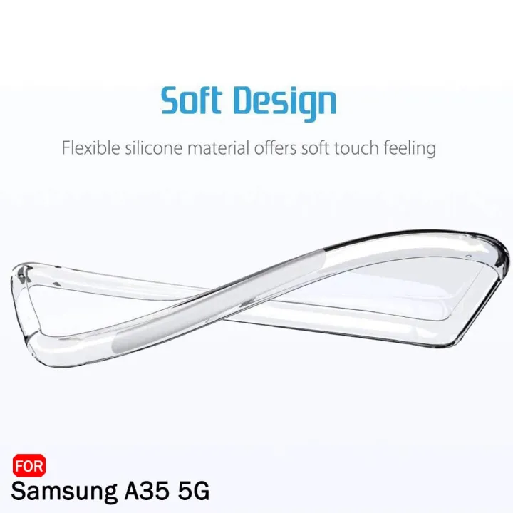 Samsung%20Galaxy%20A35%205g%20Slim%20Fit,%20Flexible%20sillicone%20Black%20TPU%20Case,%20Protective%20Phone%20Cover%20Carbon%20Fiber%20Samsung%20Galaxy%20A35%20Back%20Cover%20Tpu%20Transparent%20Longlasting%20Back%20Case%20With%20Camera%20Bump%20Protection%20Samsung%20A35%205g%20-%20Image%202