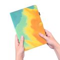 (COD Available)For Samsung Galaxy Tab А9 Watercolor Pattern Flip Leather Case.