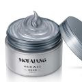 9 Color Hair Wax Styling Pomade Silver Grandma Grey Disposable Natural Hair Strong Gel Cream Hair Dye for Women Men 120g.