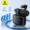 Baseus Bowie 30 Wireless Earphones 50dB Noise Reduction 65Hrs Long Playtime Bluetooth 5.3 Earbuds 6 Mics AI Call Clear Big Bass.