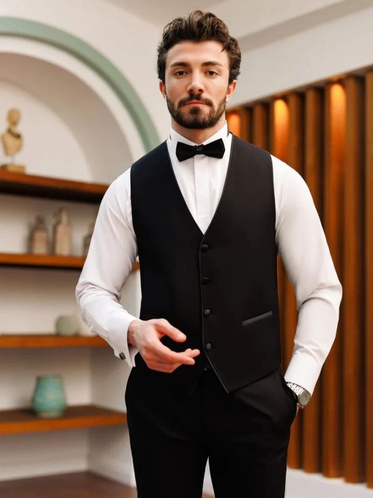 Handsome%20Black%20slim-fitting%203PCS%20Tuxedo%20Suit%20For%20men's%202024%20Formal%20Occasions%20Wedding%20Suit%20Vest%20Coat%20Pants%20Wedding%20Cocktail%20-%20Image%202