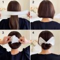 1PC Women Girl Multicolor Bun Print Headband Hairpin DIY Cloth Hair Circle Bun Maker Ponytail Holder Curler Hair Accessories.