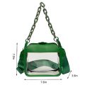 Clear Bag for Women PVC Transparent Clear Shoulder Crossbody Bag Chain Purse Handbags Stadium Approved Hobo Satchel Bag Gift. 