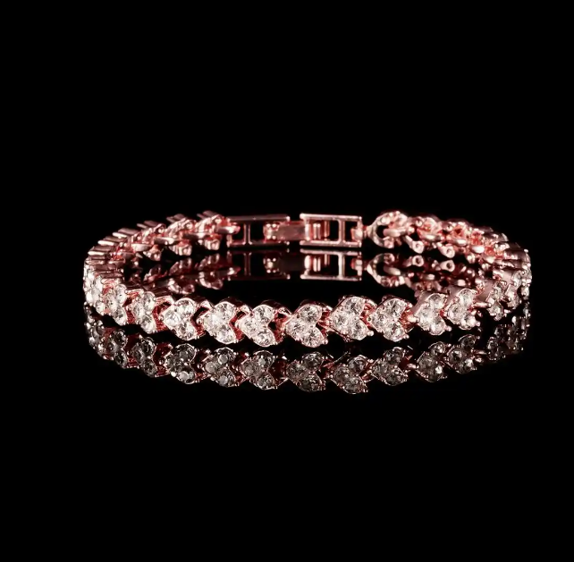 Luxury%20Diamond%20Bracelet%20Bridal%20Wedding%20Prom%20Gift%20Silver%20Rose%20Gold%20Heart%20Zirconia%20Ladies%20Bracelet%20-%20Image%206