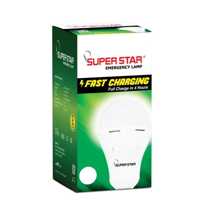 Super Star Emergency Led Smart Bulb 10 Watt Ac Dc