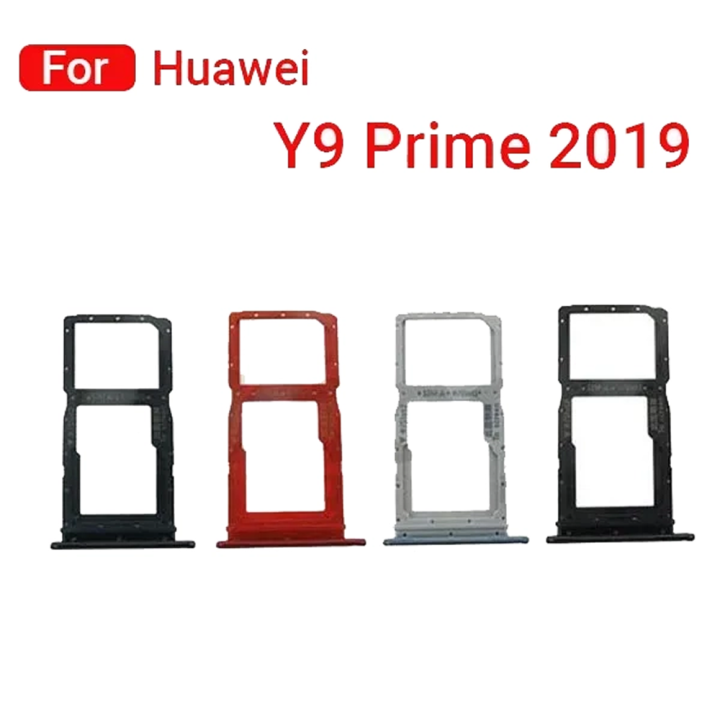 For Huawei Y9 Prime 2019 Sim Tray Micro SD Card Sim Slot with Sim Ejector Pin Replacement Part